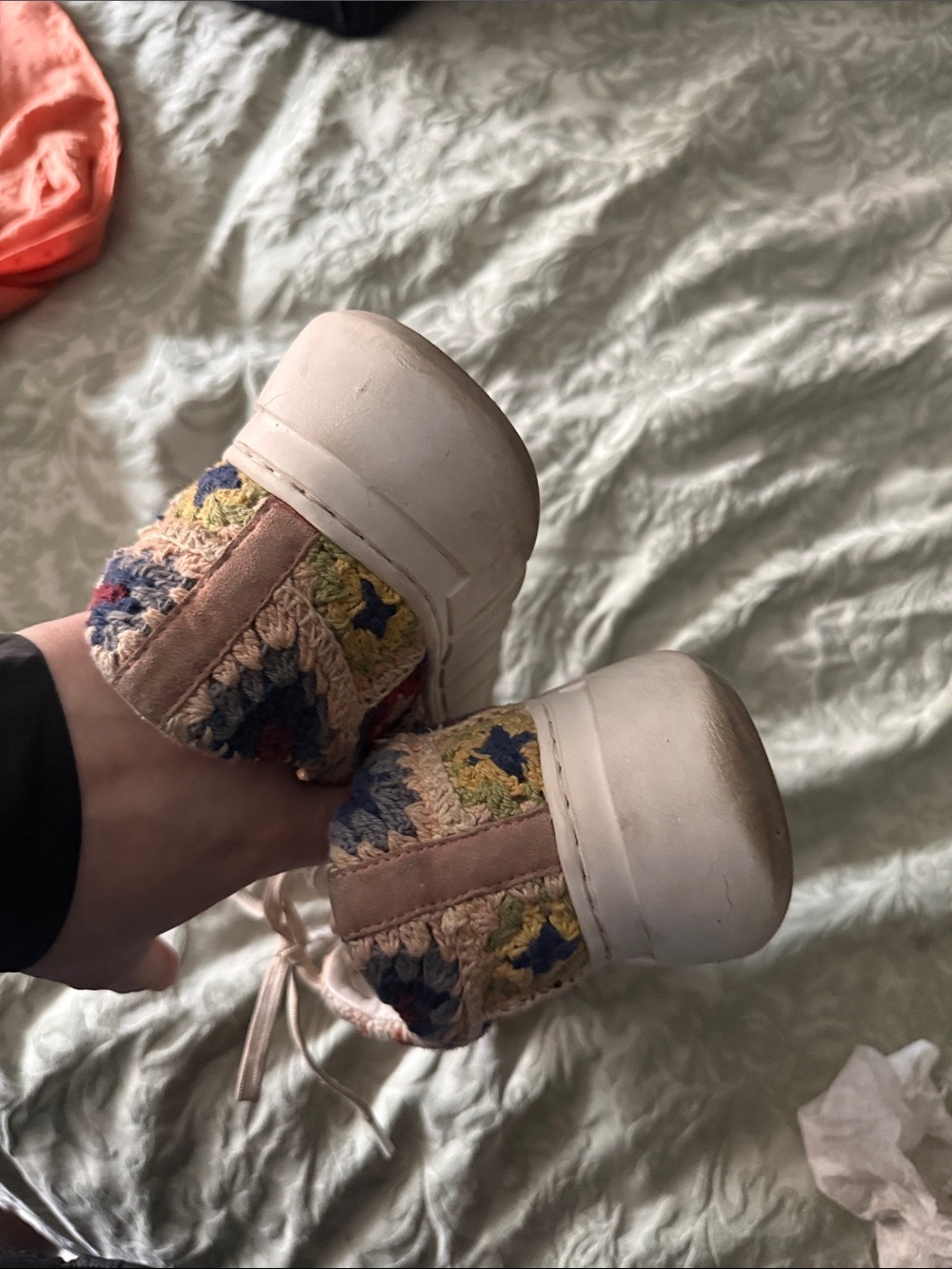 Free people Handmade Crochet Platform Sneakers - Multicolor - Picture 5 of 7